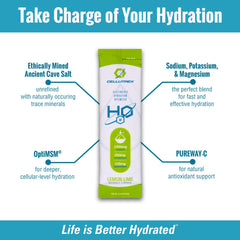 Cellutrex H2O on-the-go packets offering convenient hydration for workouts and travel.