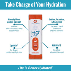 Cellutrex H2O zero sugar label highlights clean, real-flavor hydration.