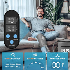 Celpack remote control timer showing adjustable treatment duration.