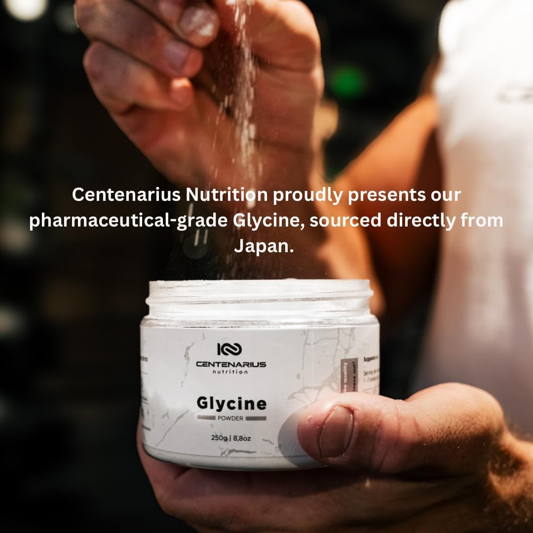 Centenarius Glycine Powder third-party tested badge signals trusted quality