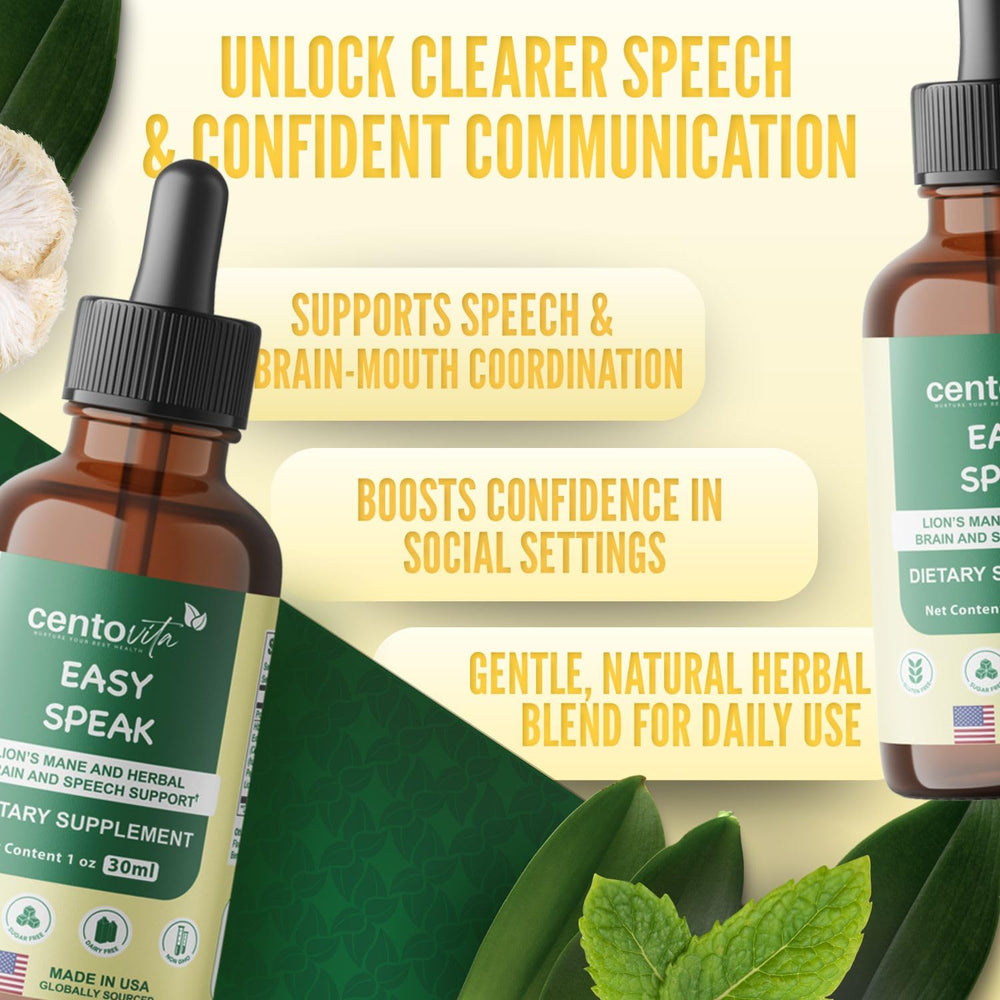 centovita Easy Speak Brain Boost daily routine with family support and consistency