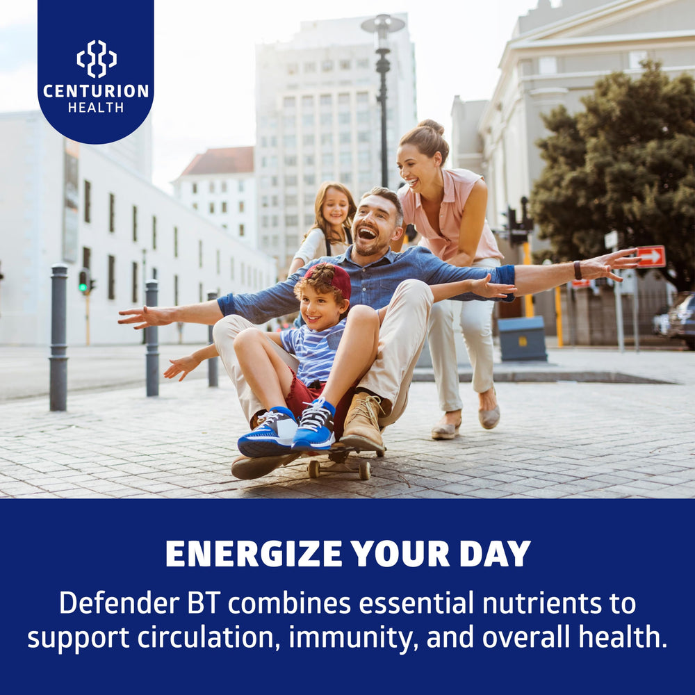 Centurion Defender BT+ two capsules per day for a simple routine.