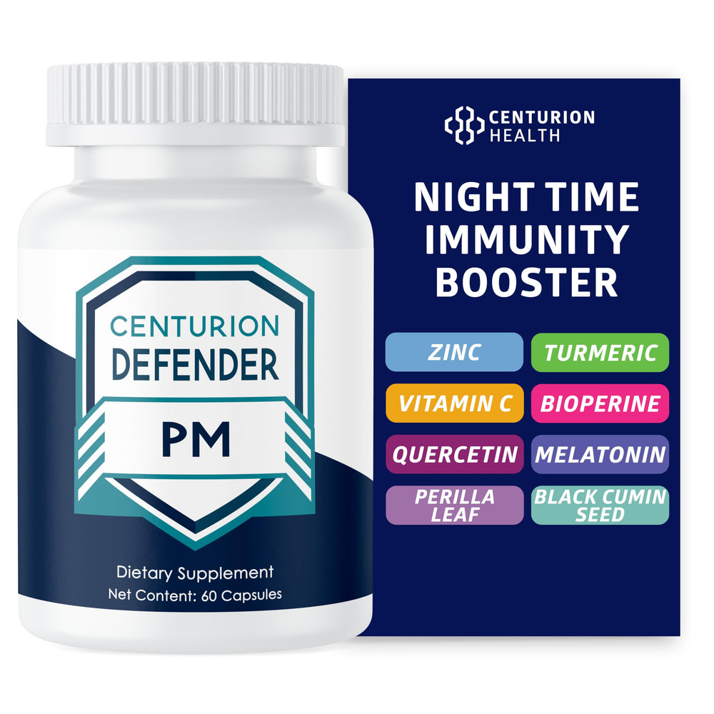 Centurion Defender PM bottle front view for restful sleep support