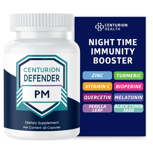 Centurion Defender PM bottle front view for restful sleep support