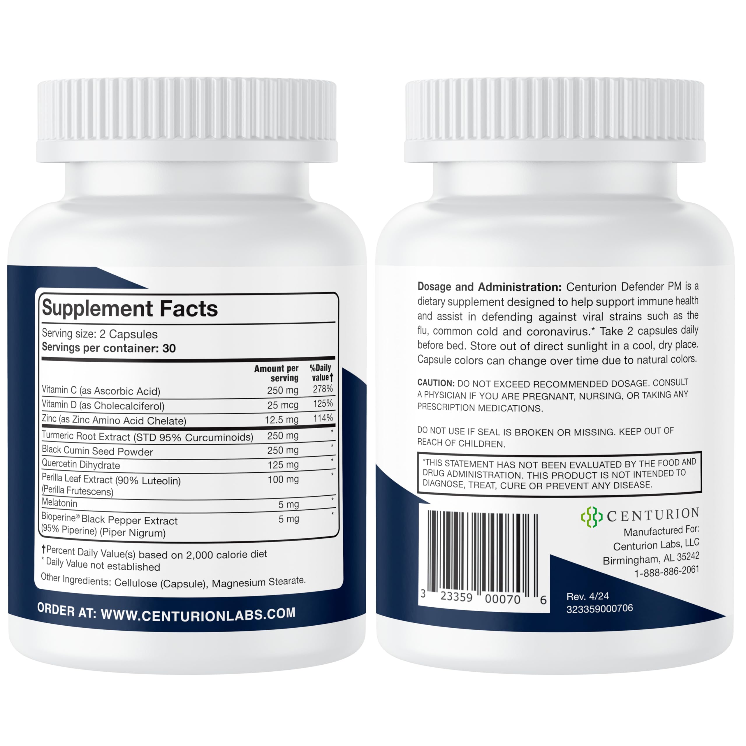 Centurion Defender PM packaging highlights the 9-in-1 formula and immune support