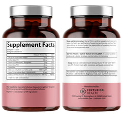 Close-up of Bump Mini capsules showing easy-to-swallow prenatal vitamins.