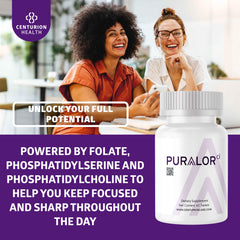 Centurion Puralor CI ingredients highlight B vitamins and Folate.