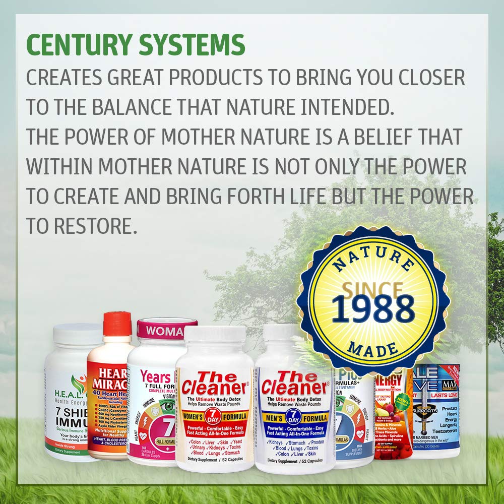 Century Systems Miracle 2000 bottle on shelf, USA-made and allergen-free