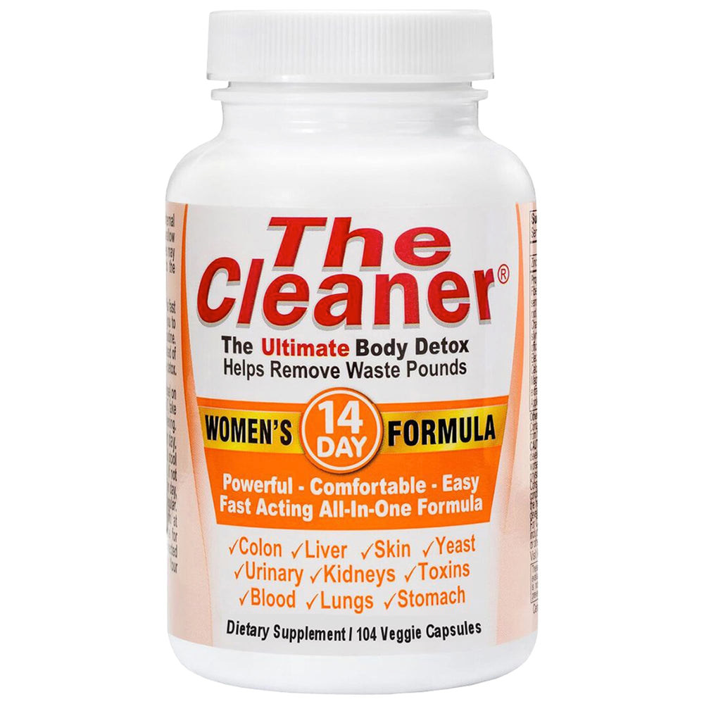 Century Systems The Cleaner Detox bottle front showing 104 vegetarian capsules.