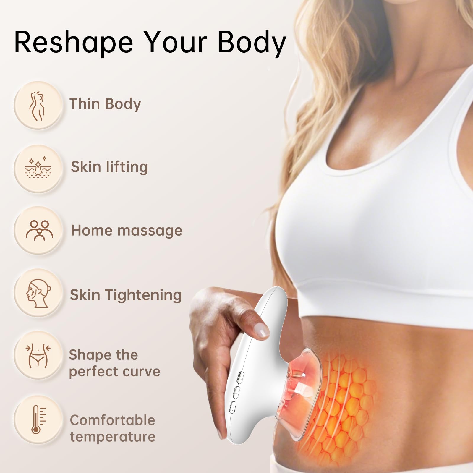 CENXIGO small cup delivers precise suction for arms and delicate areas.