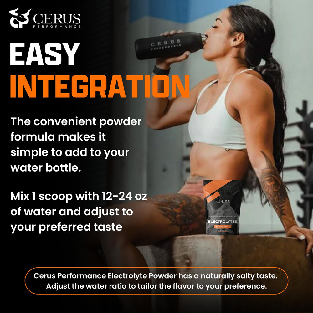 Portable Cerus Electrolyte container ready for training sessions