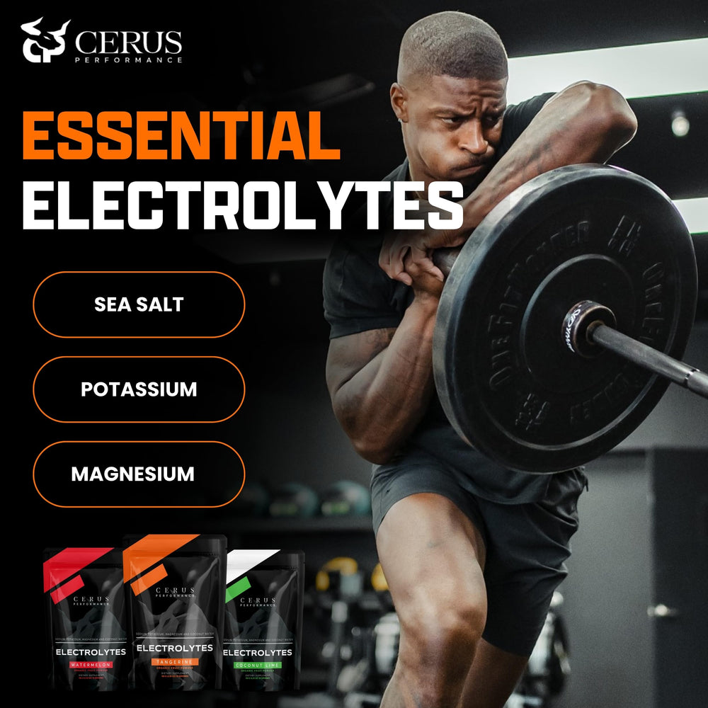 Cerus Electrolyte Tangerine with real fruit flavor delivers refreshing hydration
