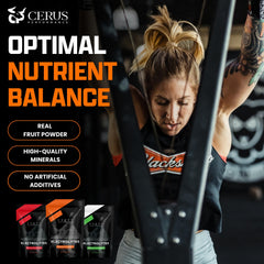 Zero sugar Cerus Electrolyte formula for clean hydration without added sugar