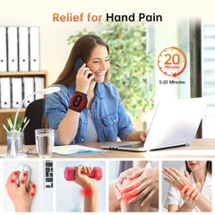 Ceyodo wrist wrap showing heating mode for warmth and improved circulation