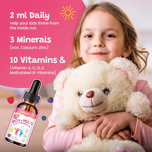 Berry flavor drops ready to use, easy for kids who dislike pills.