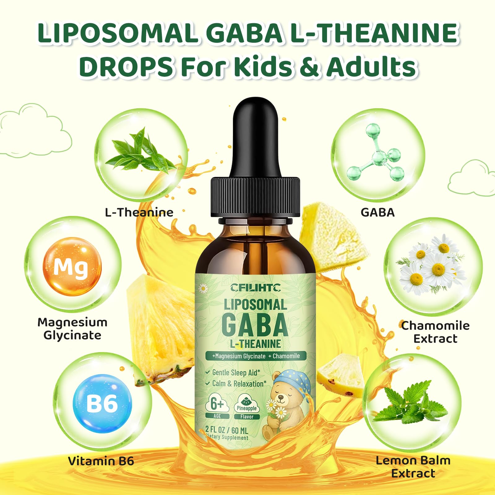 CFILIHTC pineapple-flavored drops ideal for kid-friendly daily relaxation.