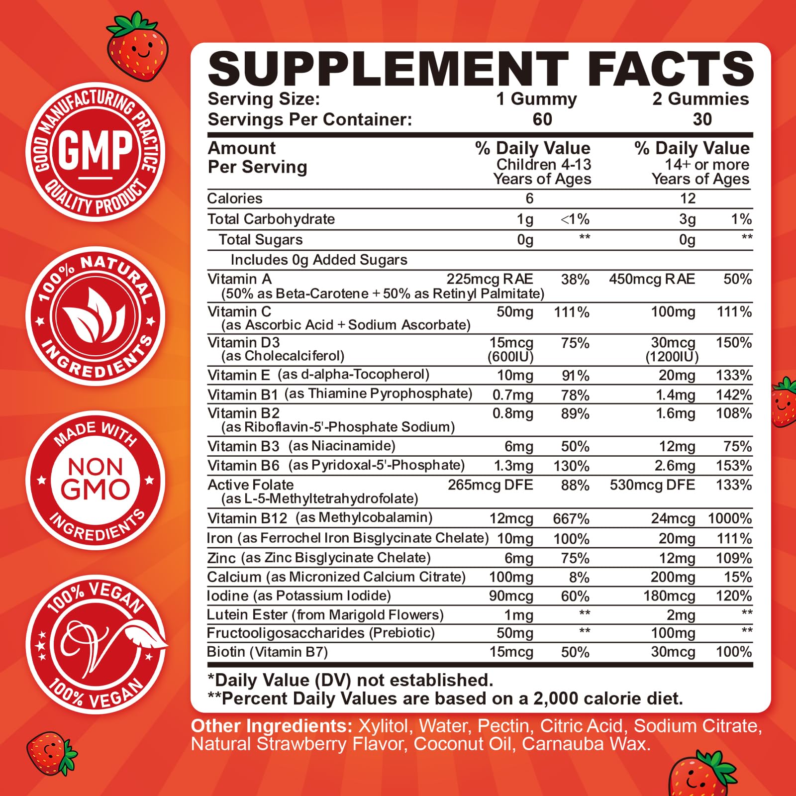 CFILIHTC iron gummies for kids taking a gummy after school for energy