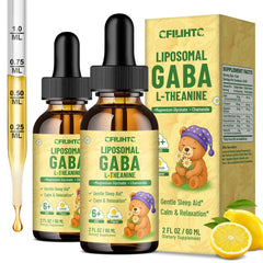 CFILIHTC liposomal GABA L-Theanine drops bottle promotes calm for kids