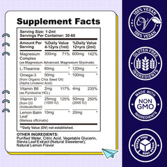 CFILIHTC Kids Magnesium Liquid Drops bottle label with clear ingredients