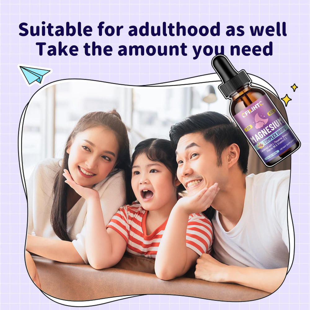 CFILIHTC Kids Magnesium Liquid Drops sleep-support scene conveys calmer evenings.
