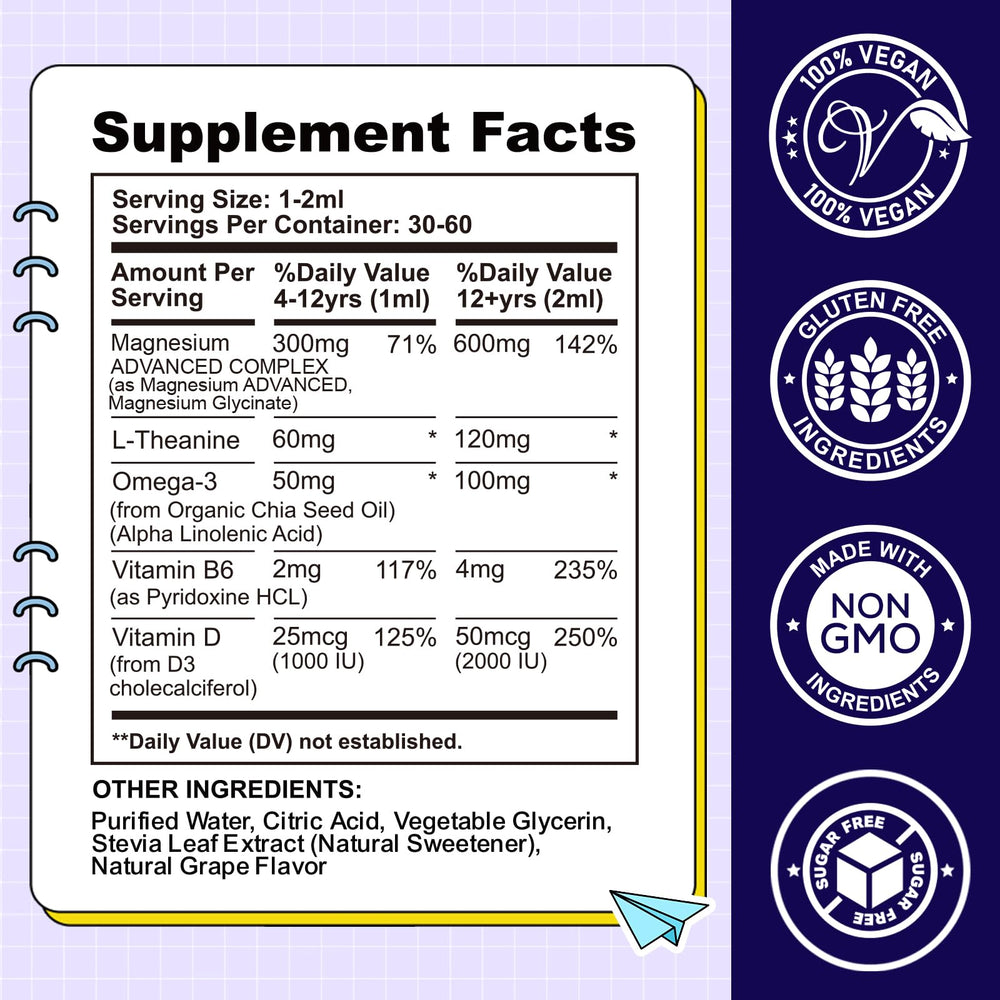 CFILIHTC Kids Magnesium Liquid grape flavor tasting experience.