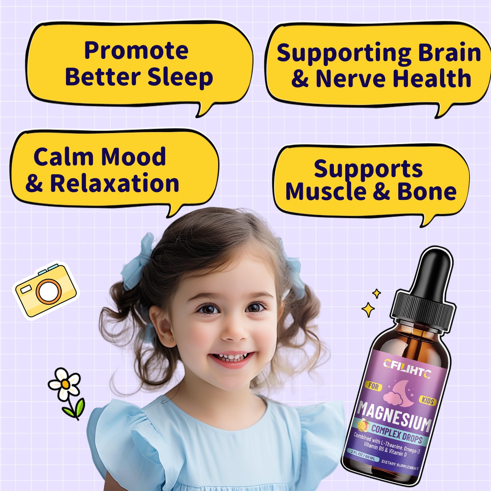 CFILIHTC Kids Omega-3 Algae supports brain development