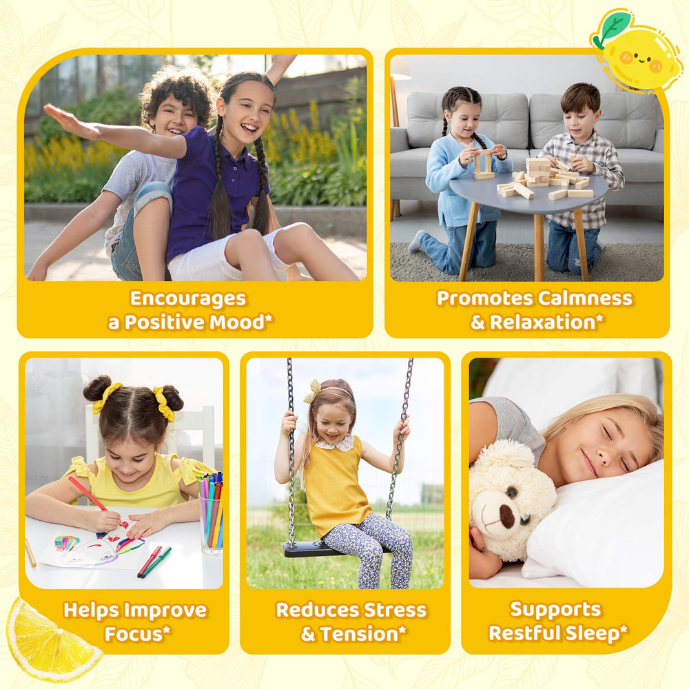 CFILIHTC liposomal GABA L-Theanine drops scene of relaxed kid after activity