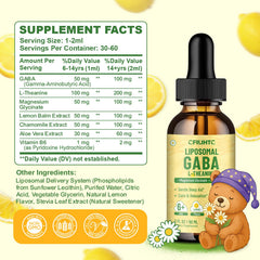 CFILIHTC liposomal GABA L-Theanine drops family use suitable for adults