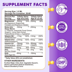 CFILIHTC magnesium drops for kids, easy dosing in water for daily routine