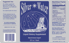 CGAM Silver Water 2 Quart bottle pour showing a quick, refreshing serving.
