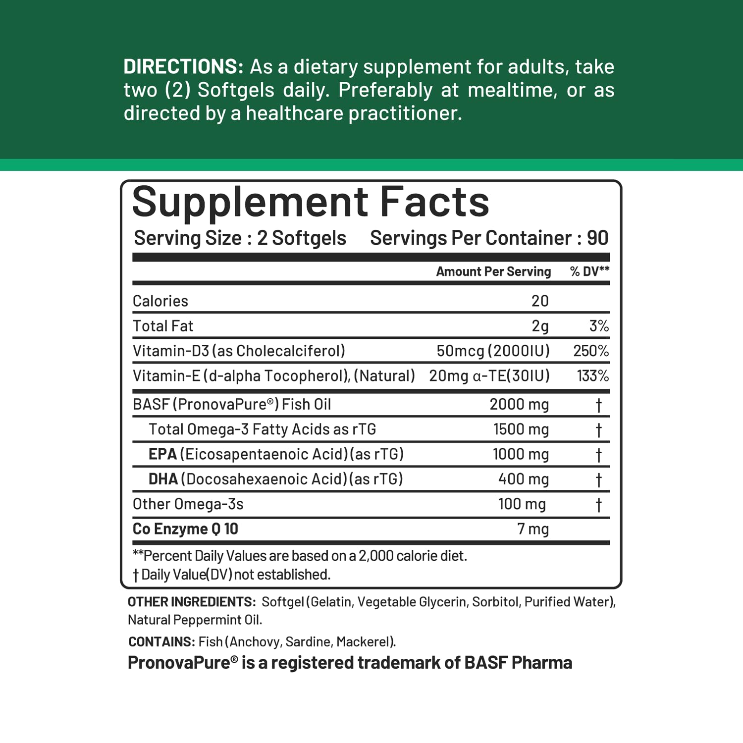 CGM Labs natural peppermint oil reduces fishy aftertaste during use
