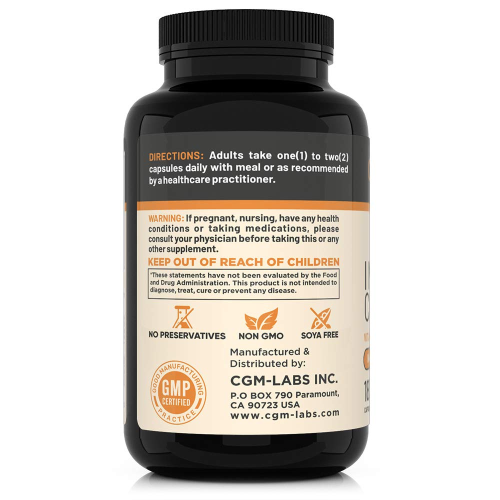 CGM Labs Immune Complex zinc 25mg on ingredient panel
