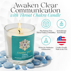 Chakra Spot aromatherapy blend with eucalyptus, camphor, bergamot, chamomile, sage for refreshing calm.