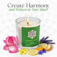 Chakra Spot Mindful self-care ritual candle for daily relaxation and focus.