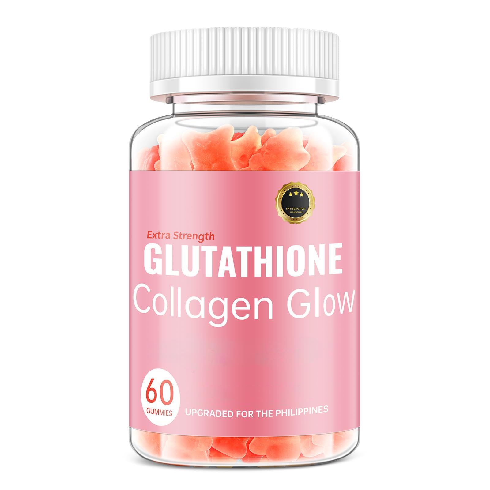 CHANGARLOAD Glutathione Collagen Glow Gummies bottle promoting radiant skin