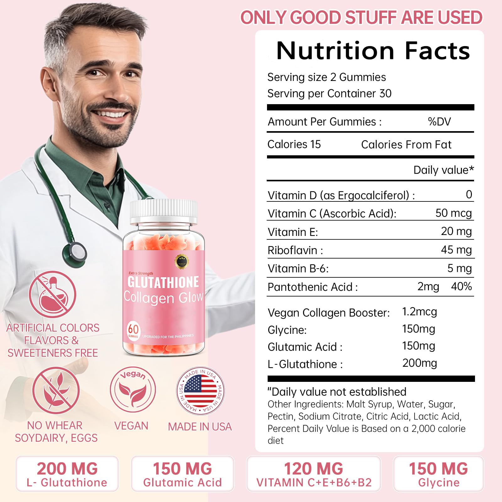 Strawberry flavor CHANGARLOAD gummies for a tasty daily routine and brightening potential