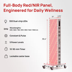 Charmpilot red light panel 660nm LED array for balanced wavelength coverage