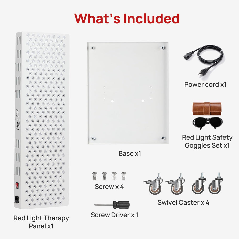 Charmpilot red light panel mobile stand for easy home use