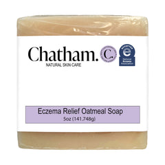Chatham Natural Skin Care Eczema Relief Soap Bar side, fragrance-free formula