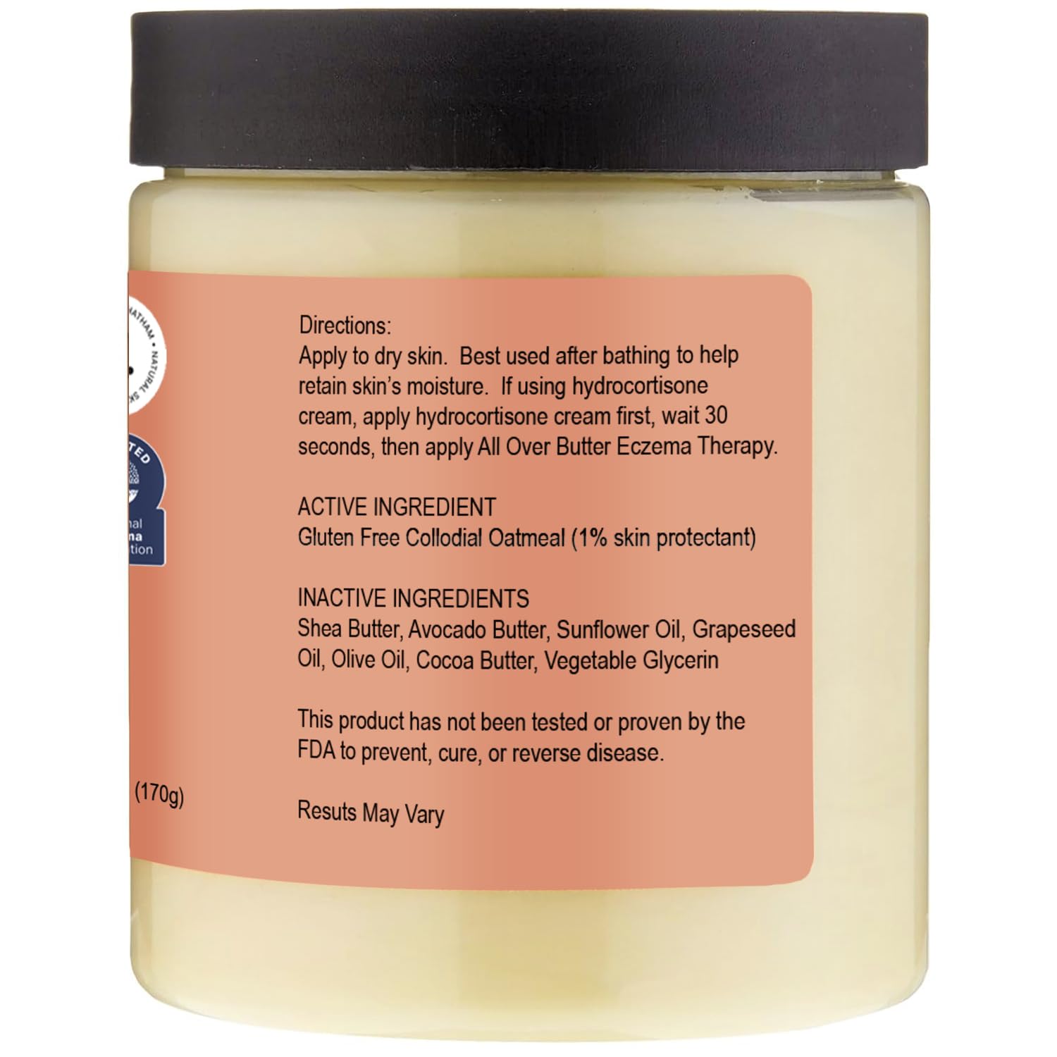 Chatham Natural Skin Care Eczema Relief Soap lather, gentle cleanse for sensitive skin