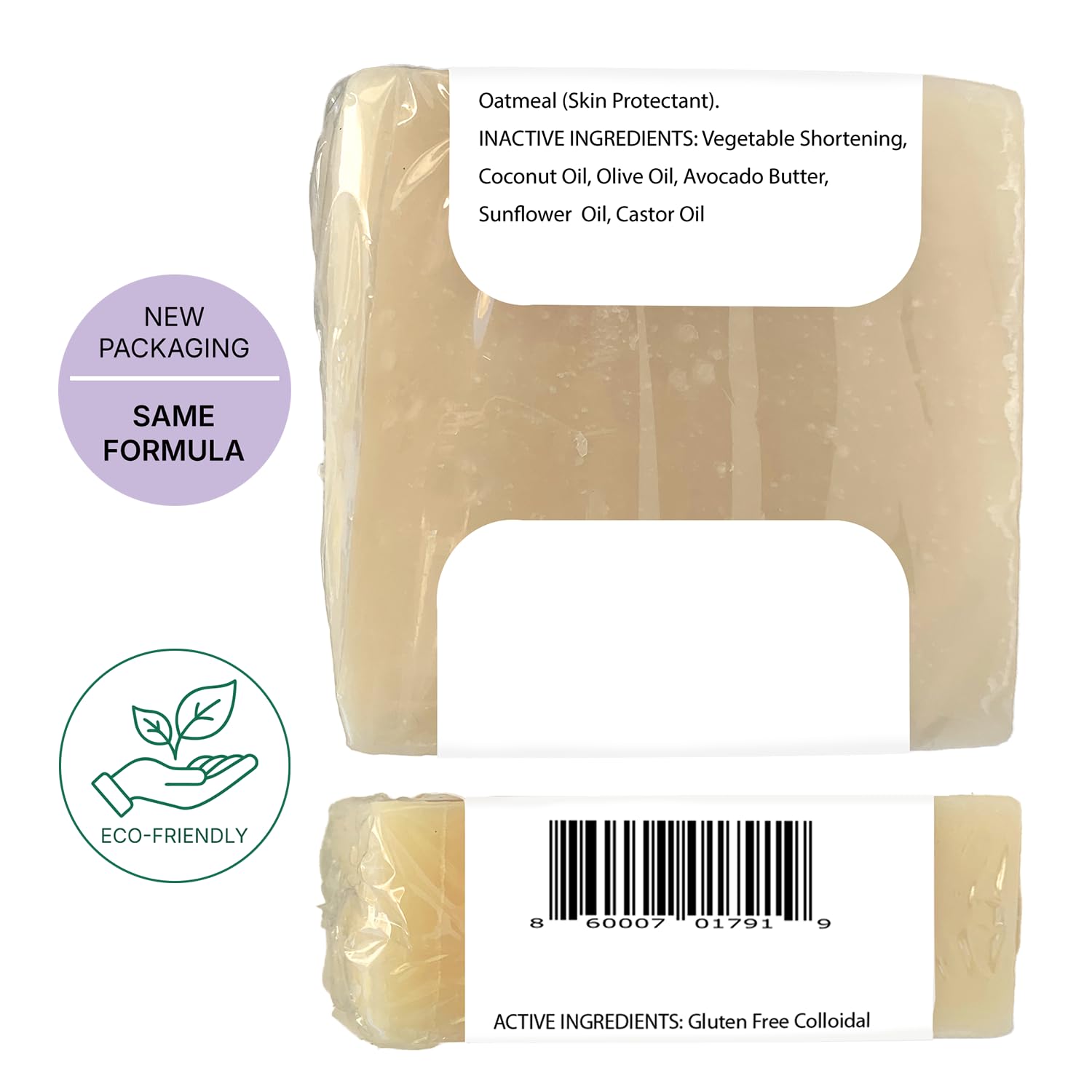 Chatham Natural Skin Care Eczema Relief Soap pair, two bars for steady use