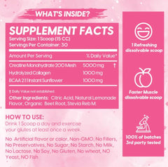 Cheeky Booty Pump Pink Lemonade dissolves smoothly for quick, gritty-free shakes