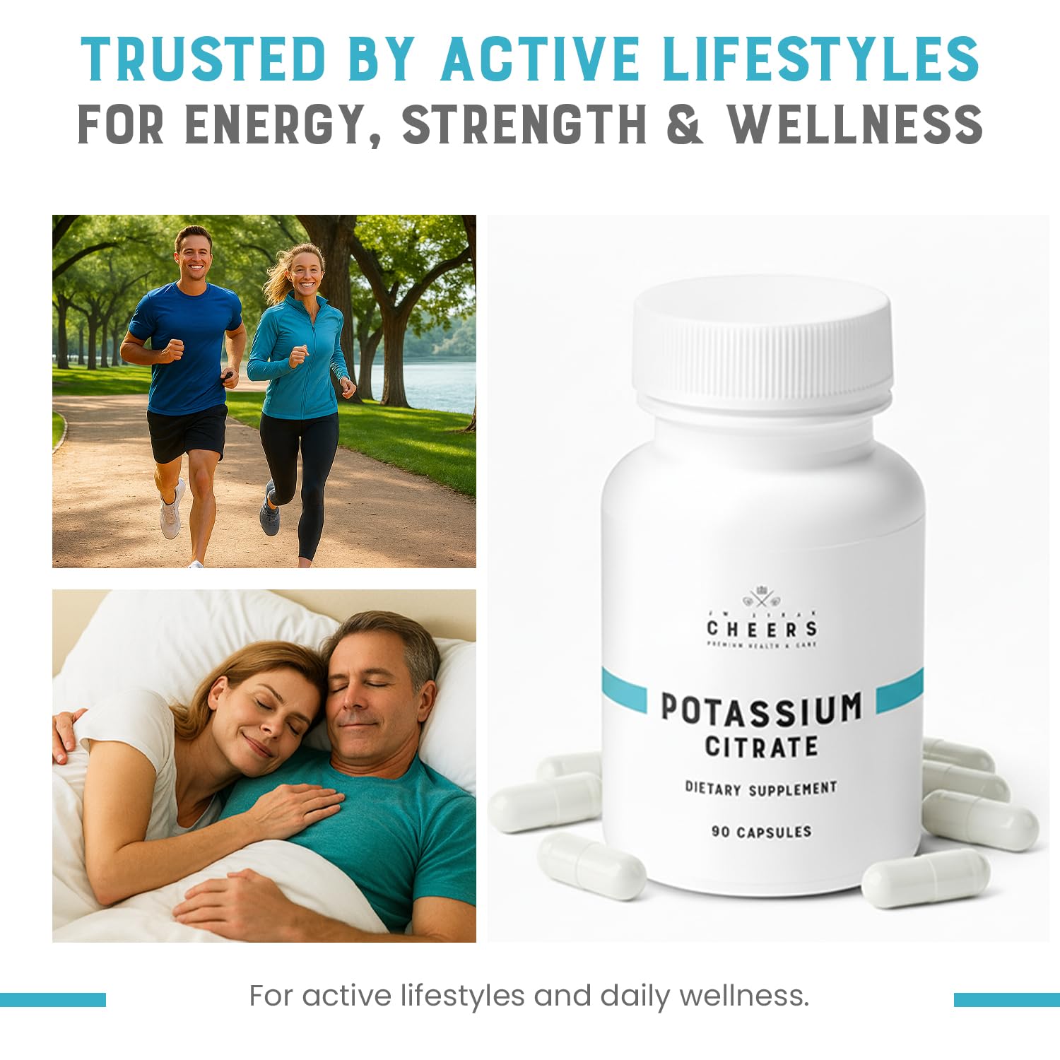CHEERS potassium citrate capsules opened and mixed into drinks or foods.