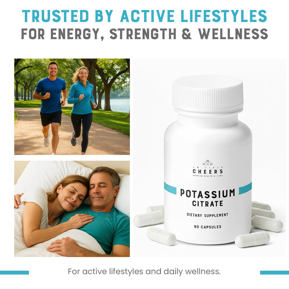 CHEERS potassium citrate capsules opened and mixed into drinks or foods.