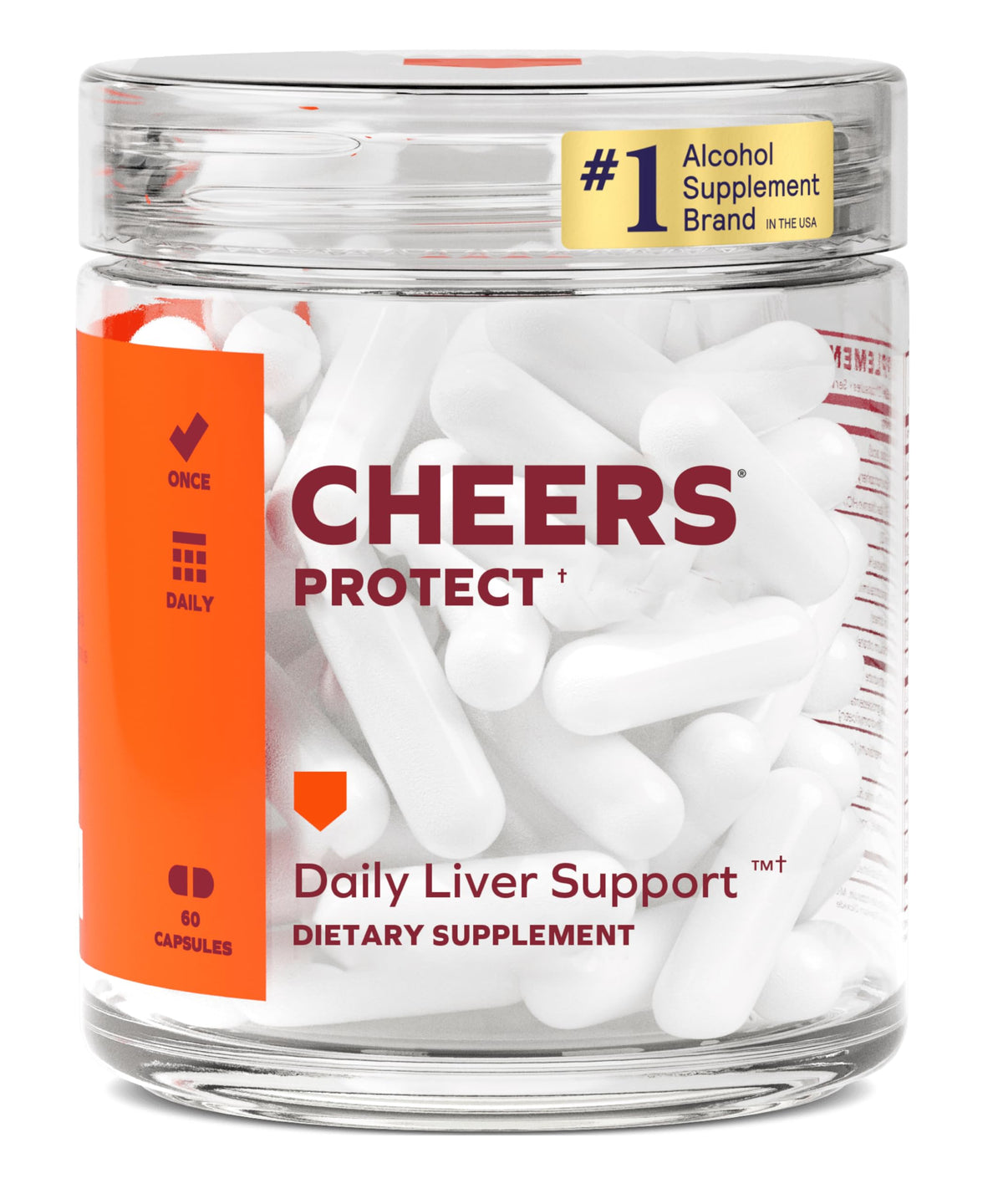 Cheers Protect bottle and capsules for daily liver support