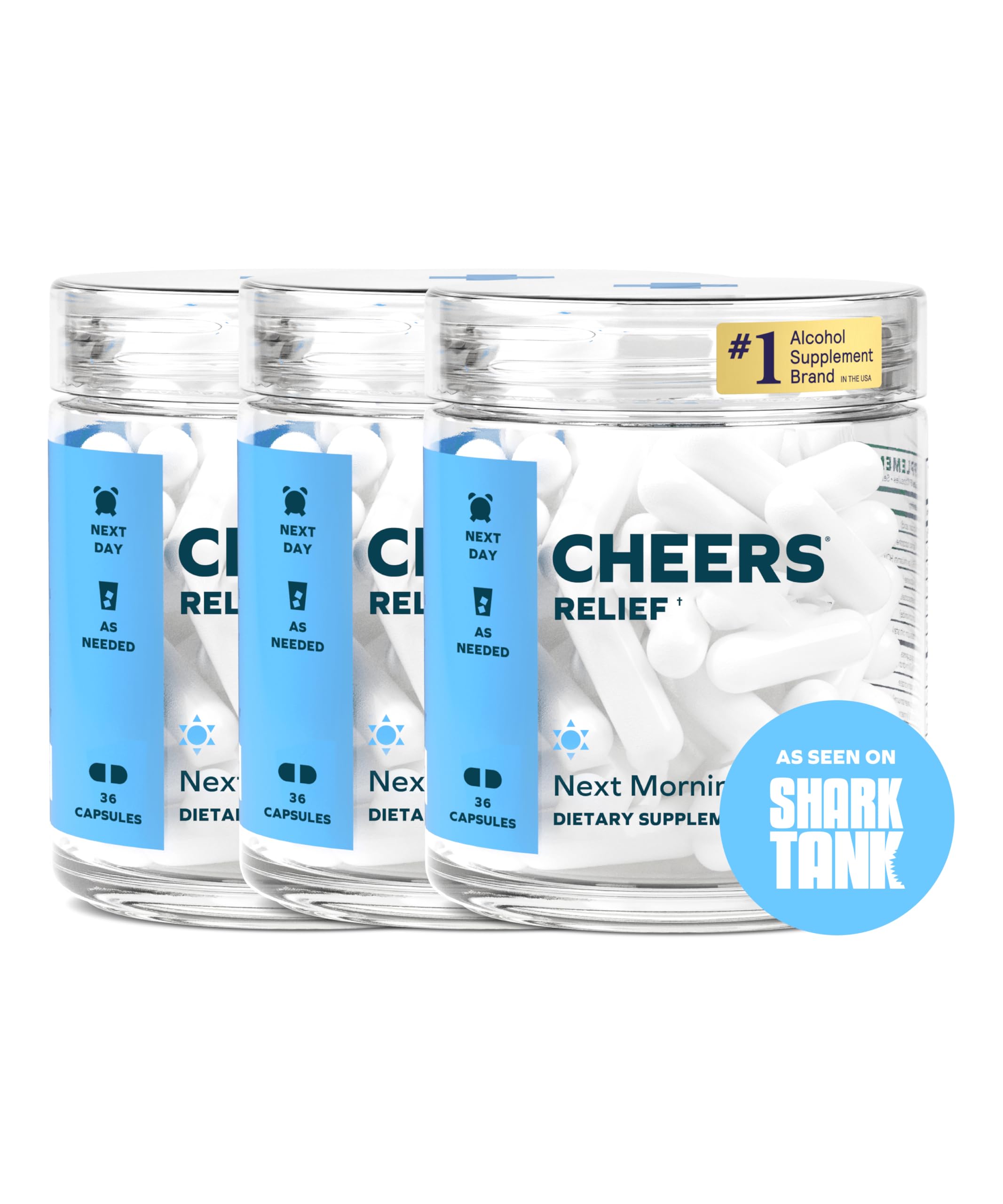 Cheers Relief ginger bottle pour for a calmer morning after drinking