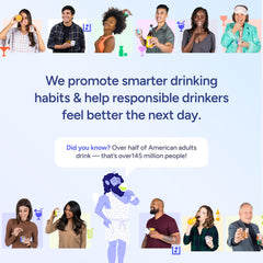 Cheers Restore packaging on table conveys trust and premium quality