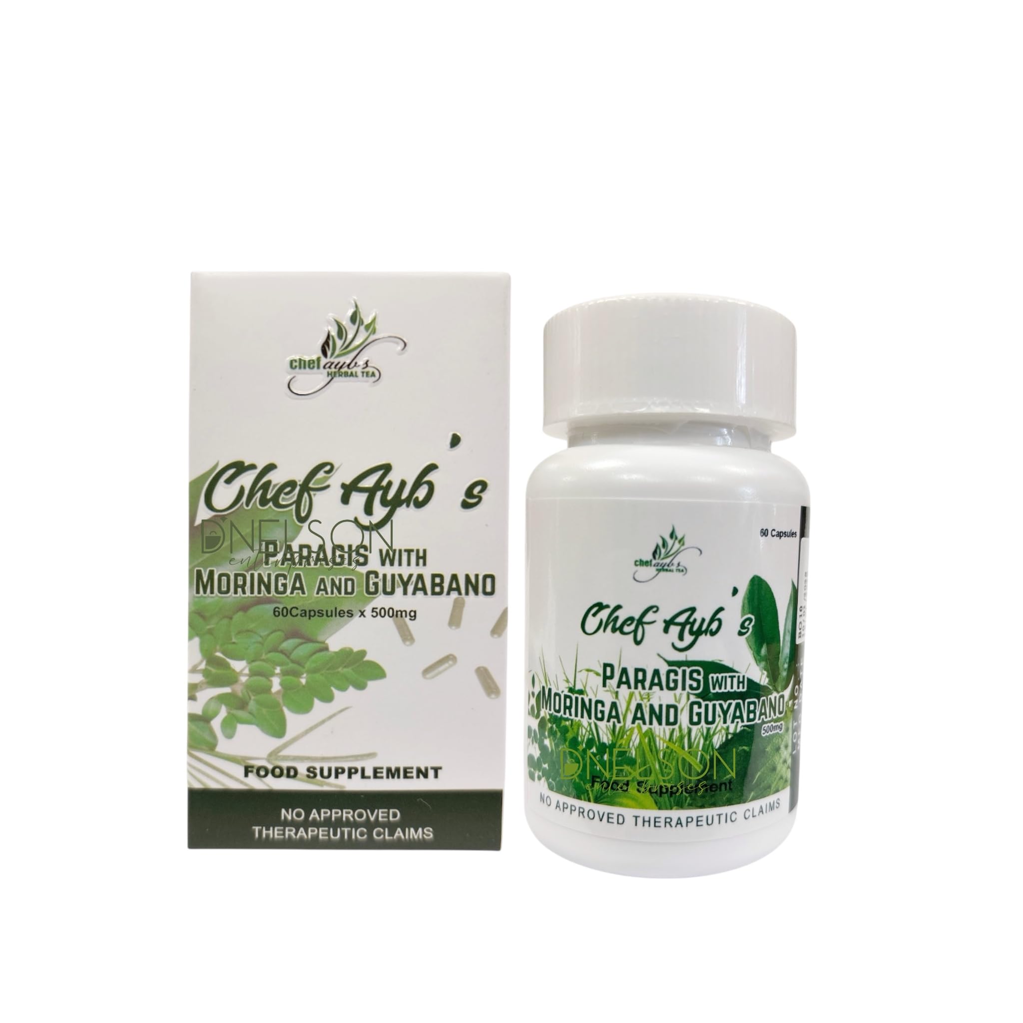 Chef Ayb's Paragis bottle — triple herbal blend for daily wellness