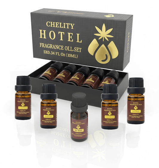 Chelity Hotel Diffuser Oil Baccarat Rouge 10ml bottle — luxurious aroma for living spaces.