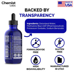 Chemist Labs Methylene Blue formaldehyde free formula for cleaner profile